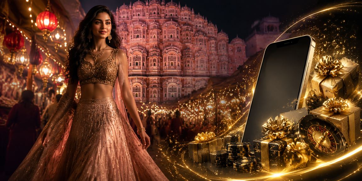 Teen Patti players celebrating win during Bollywood event in Jaipur
